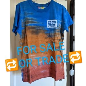 XS Big Bud Press blue and orange tie dye t shirt 🔁 open to trading!!! 🔁